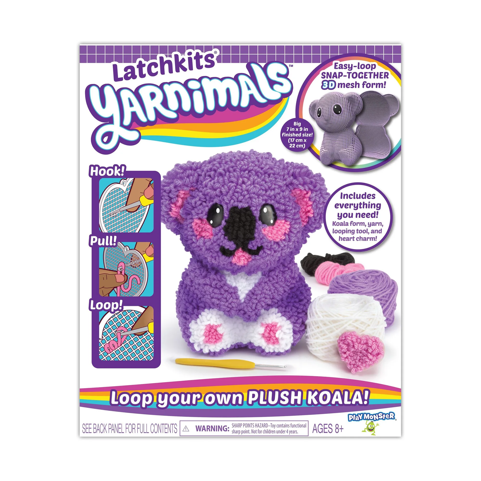 دليل المبتدئين لحياكة كوالا Latchkits Yarnimals