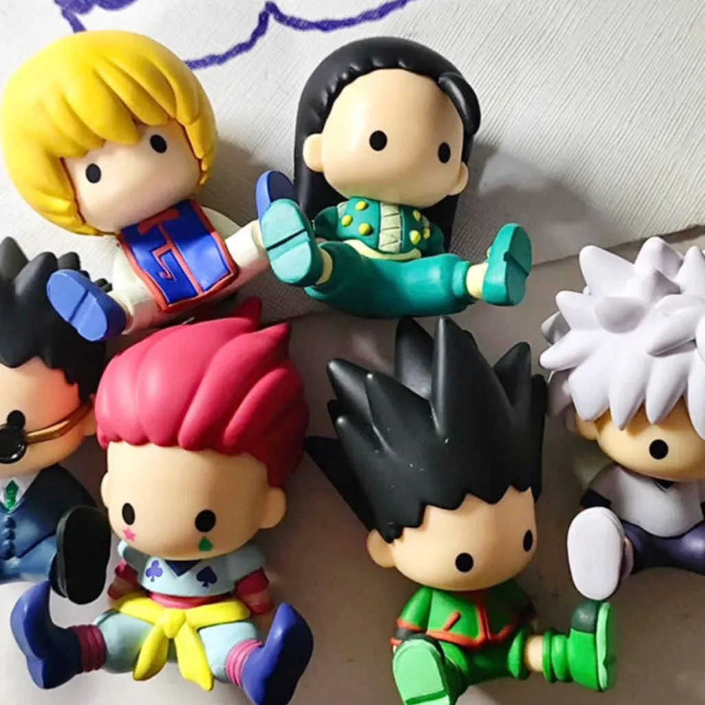 Figurines Chibi HxH assises en boîte aveugle Gashapon