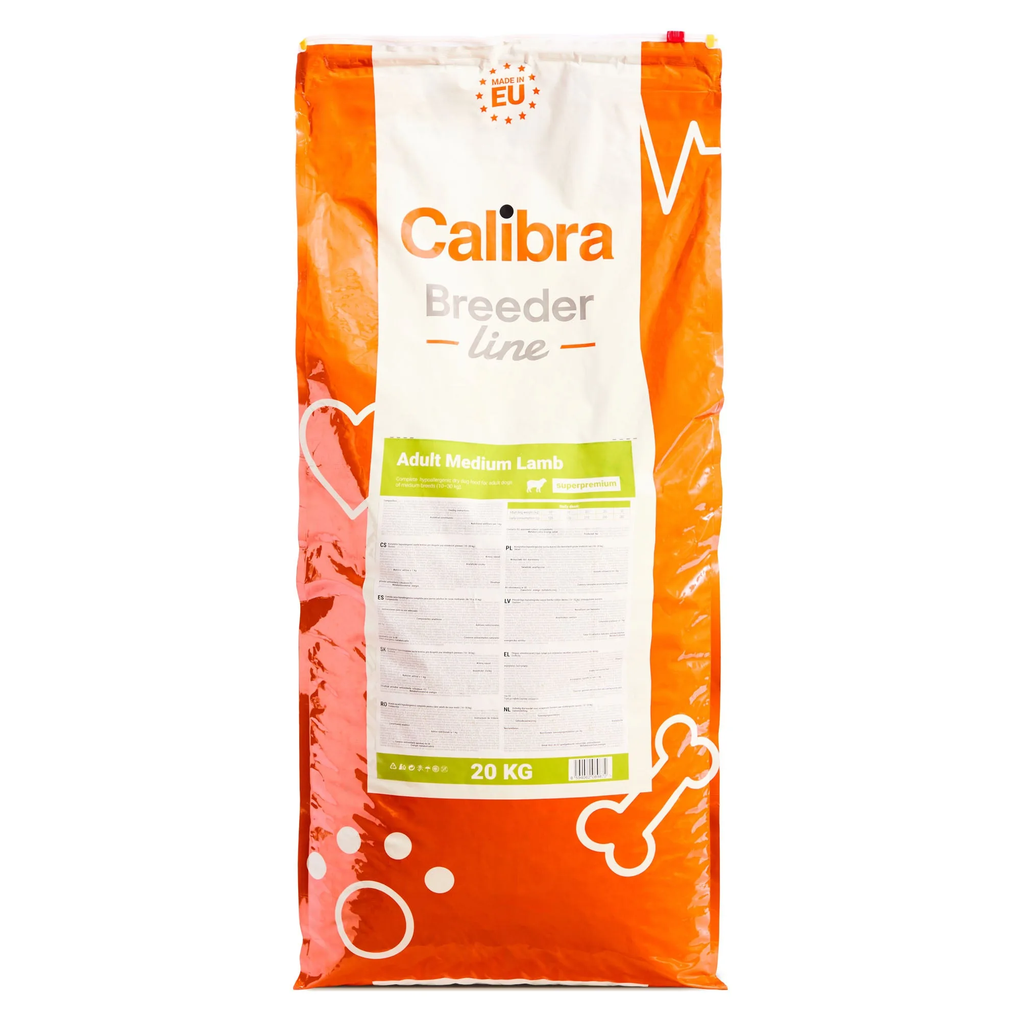 Calibra Dog Breeder Adult Medium Lamb 20kg