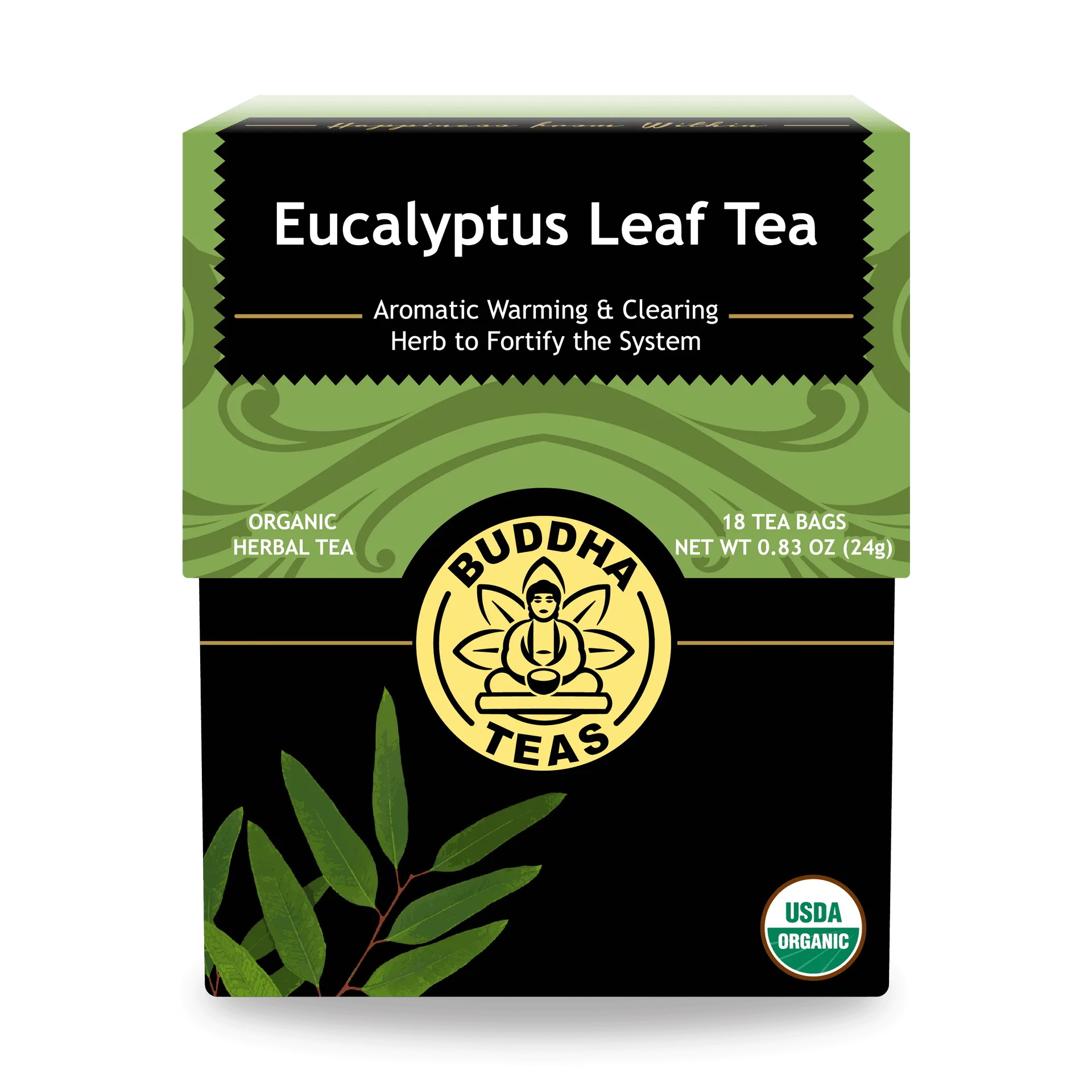 Tisane de feuilles d'eucalyptus