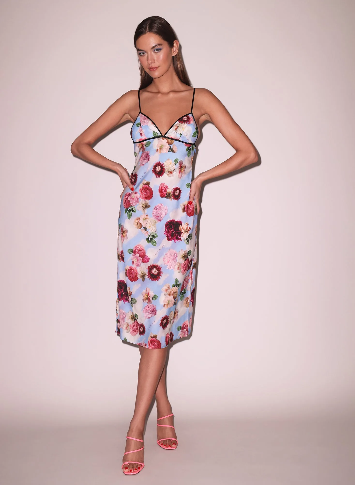 Dream of Fleur Kleid vs Butterfly Jacquard Slip Dress