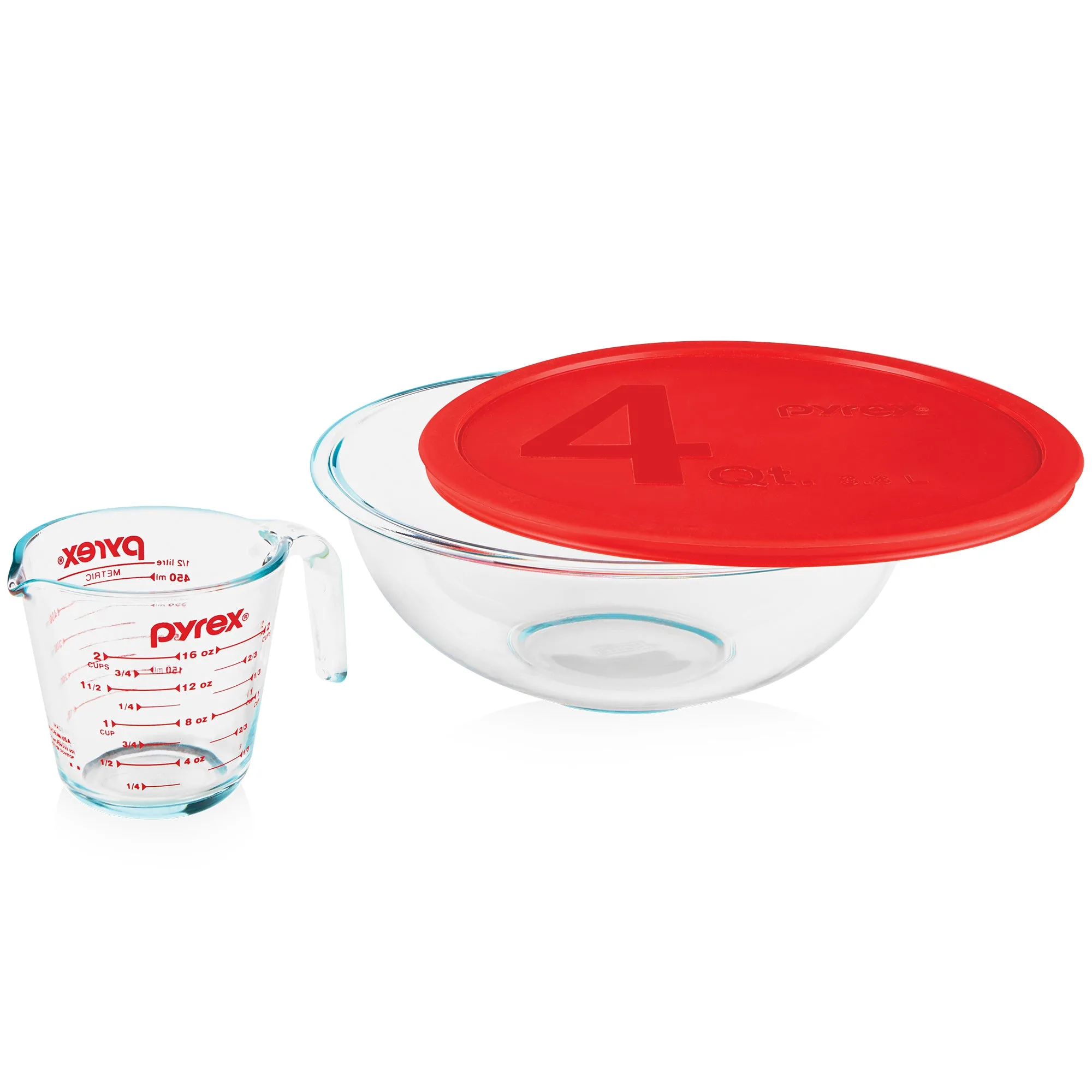 Pyrex® Smart Essentials® Set de preparación de vidrio de 3 piezas