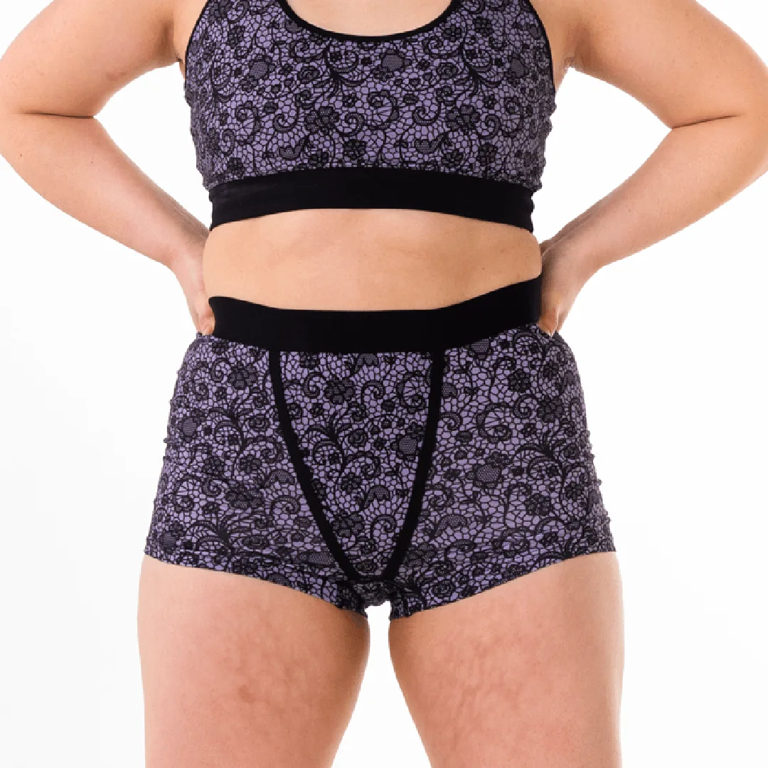 Bragas tipo boxer - Encaje tormentoso