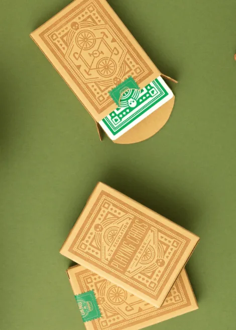 DKNG GREEN WHEELS PLAYING CARDS