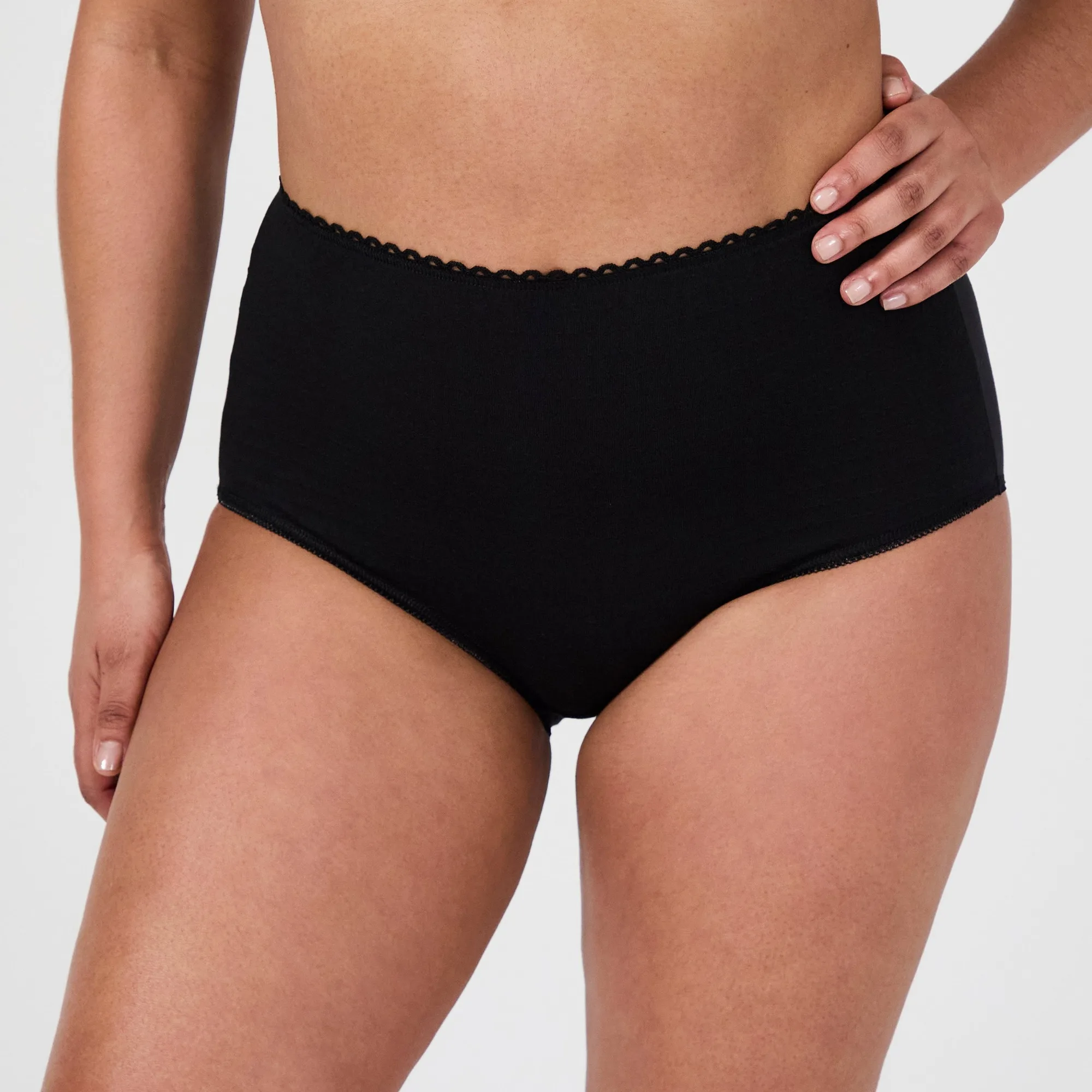Culote de cintura alta preto Best cotton