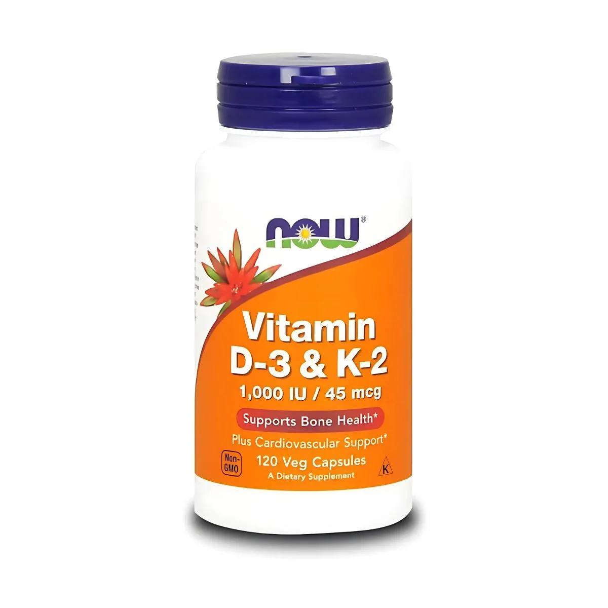 Now Foods Vitamin D3 & K-2 120 Caps