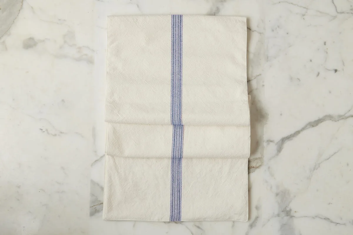 How to Style a Vintage Navy Blue Stripe Table Runner