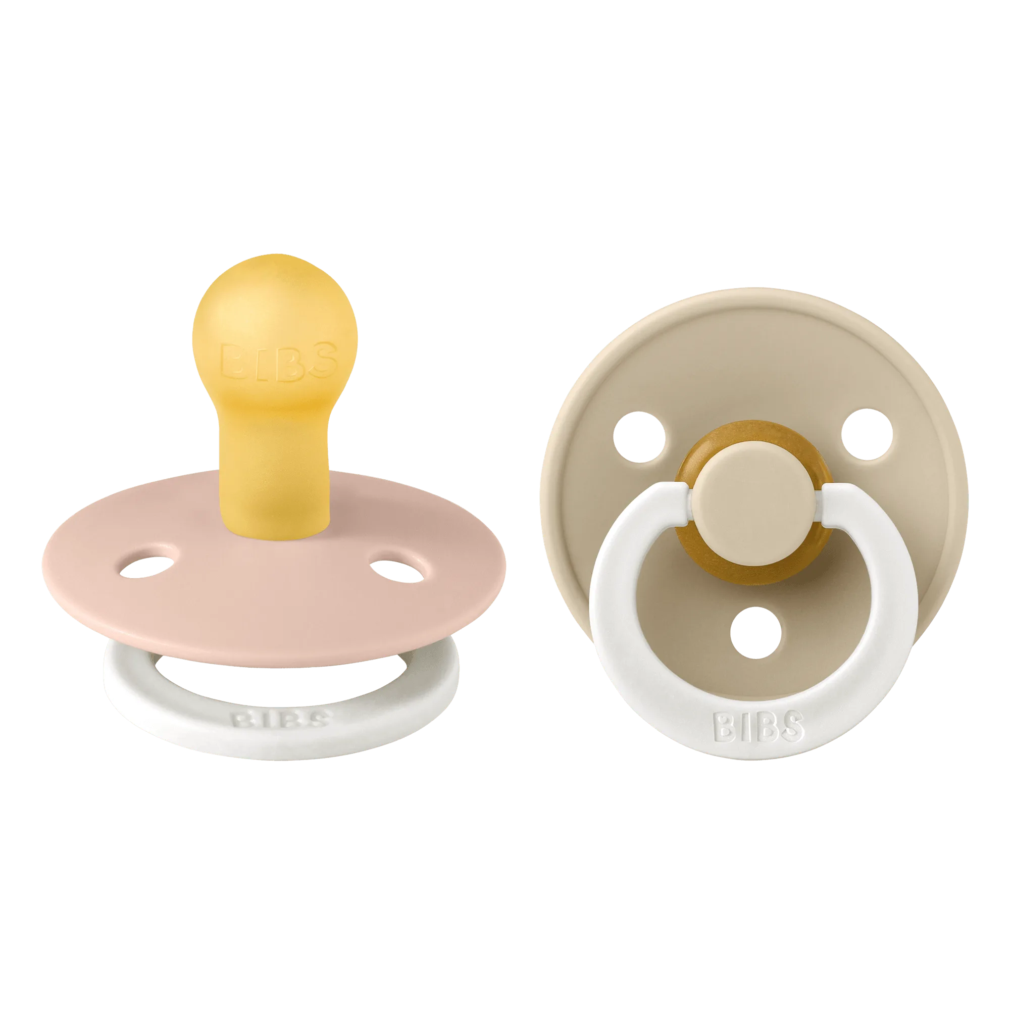 BIBS Colour 2 PACK Latex Blush GLOW/Vanilla GLOW