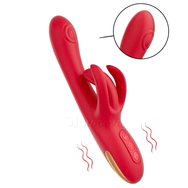 Vibratore punto G con vibrazione a onde e tripla stimolazione