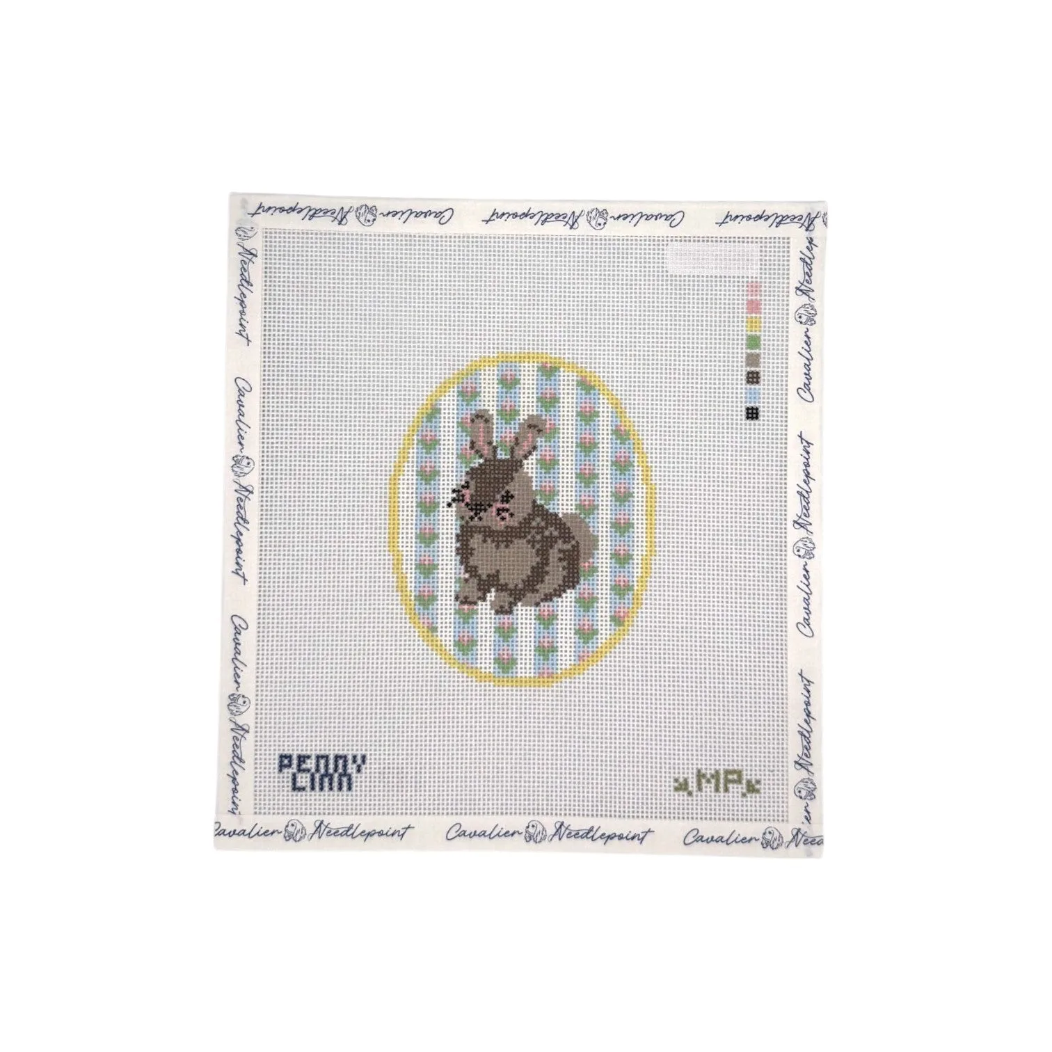 Easter Bunny Floral Background