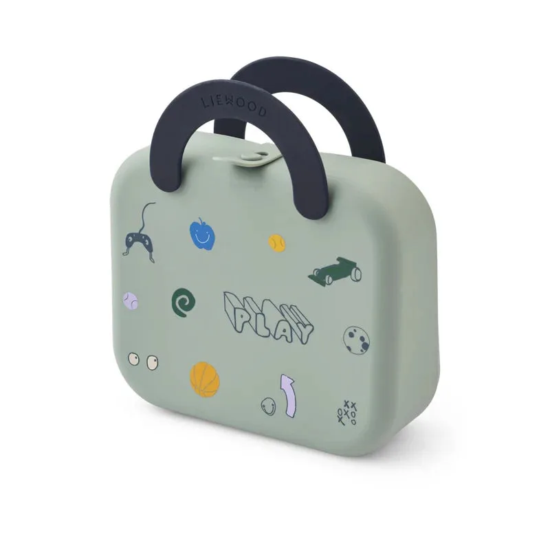Liewood: Fiambrera plegable Elara - Play / Menta empolvada
