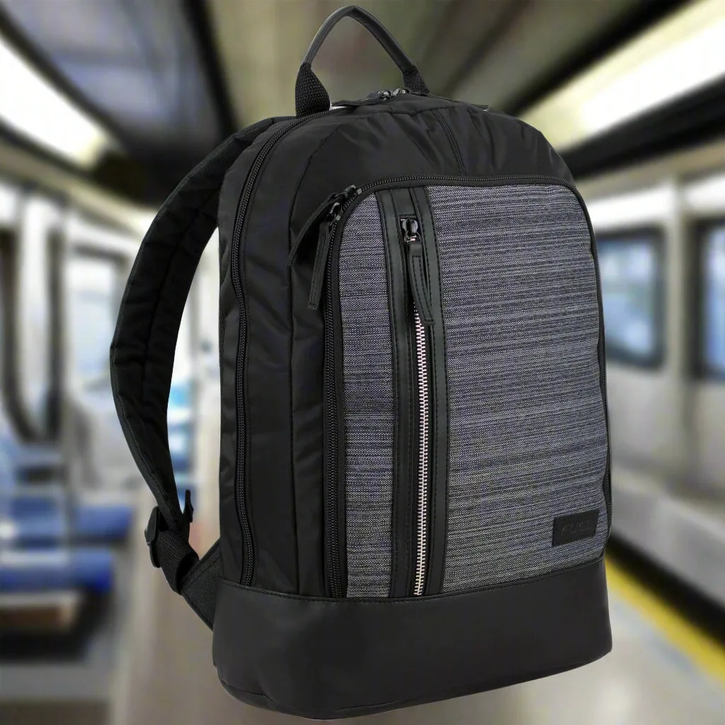 Fuel Classic Zipper Backpack With Large Front Exterior Compartment and Comfortable Bag Straps