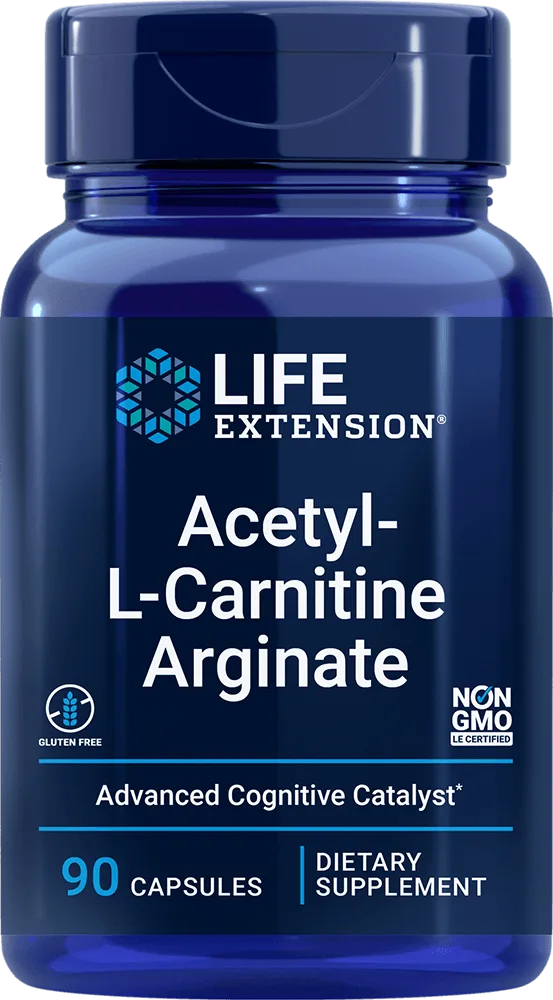 Acetyl-L-Carnitine Arginate, 90 capsules