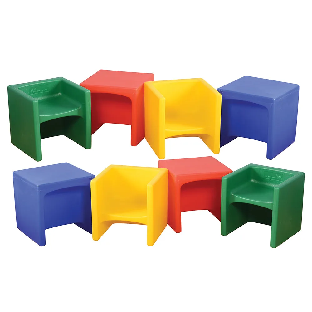 3‑in‑1 Würfelstuhl-Set | 8 Stück