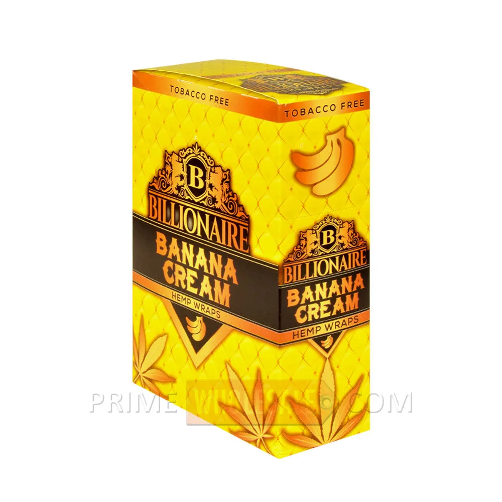 Billionaire Hemp Wraps Banana Cream 25 Packs of 2
