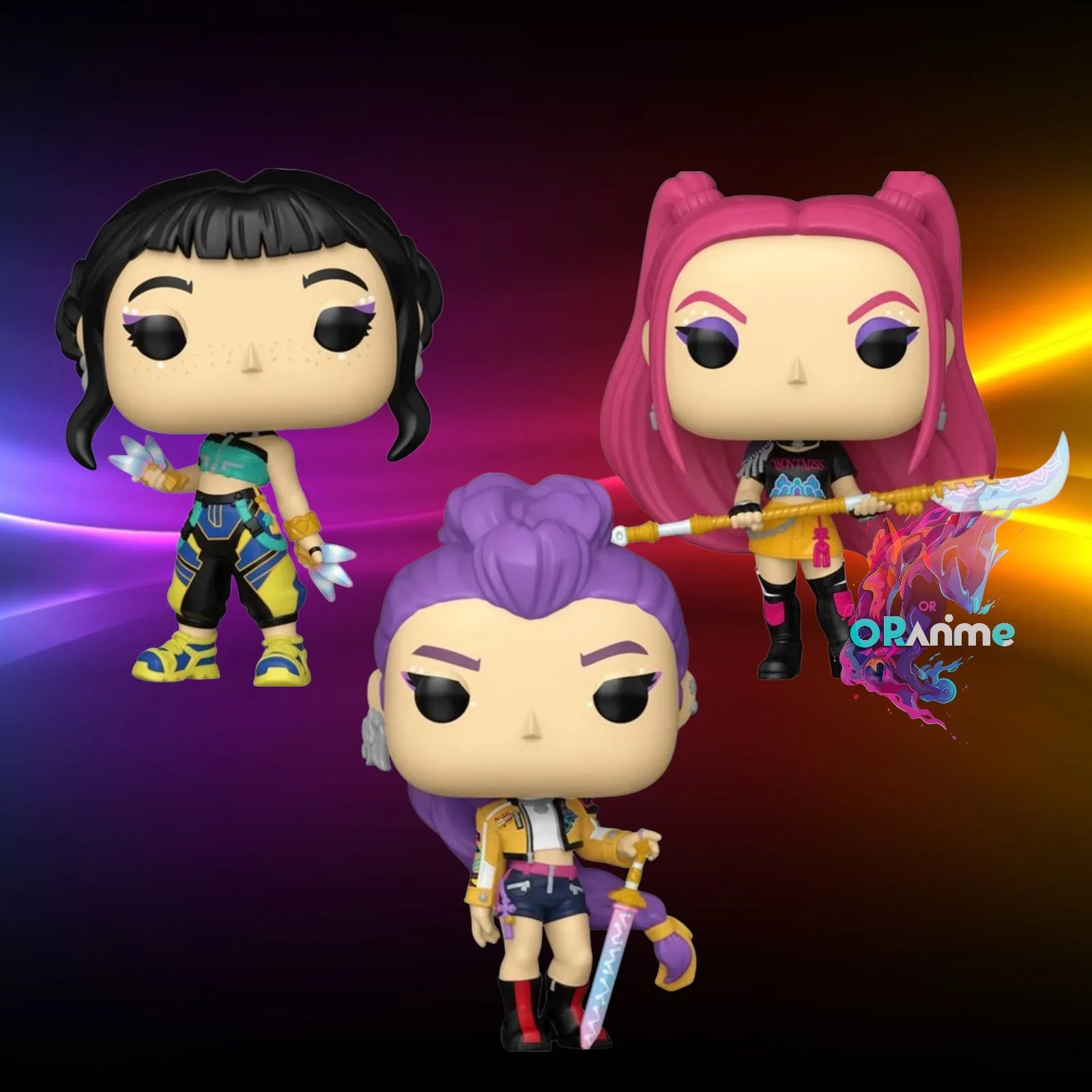 Funko Pop! - KPop Demon Hunters Bundle di 3 (Rumi, Zoey, Mira)
