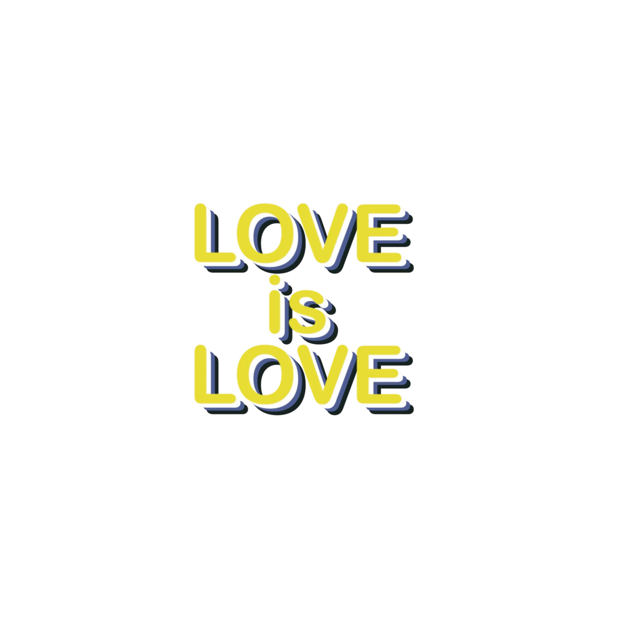 Nonbinary LOVE IS LOVE Sticker