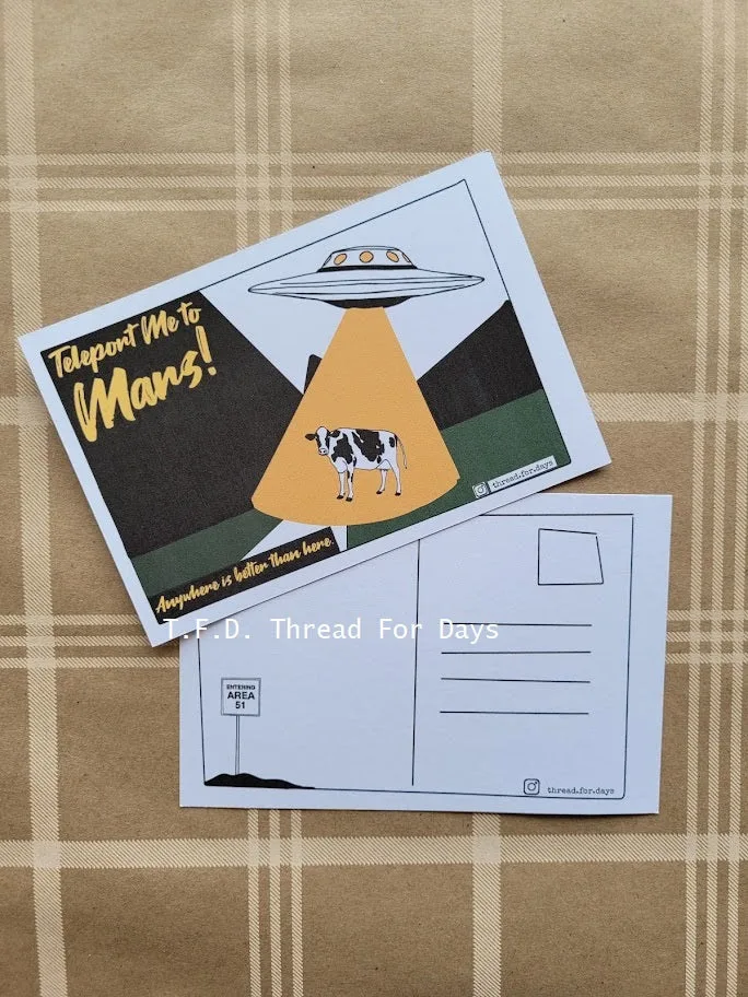 Teleport Me to Mars | Postcard