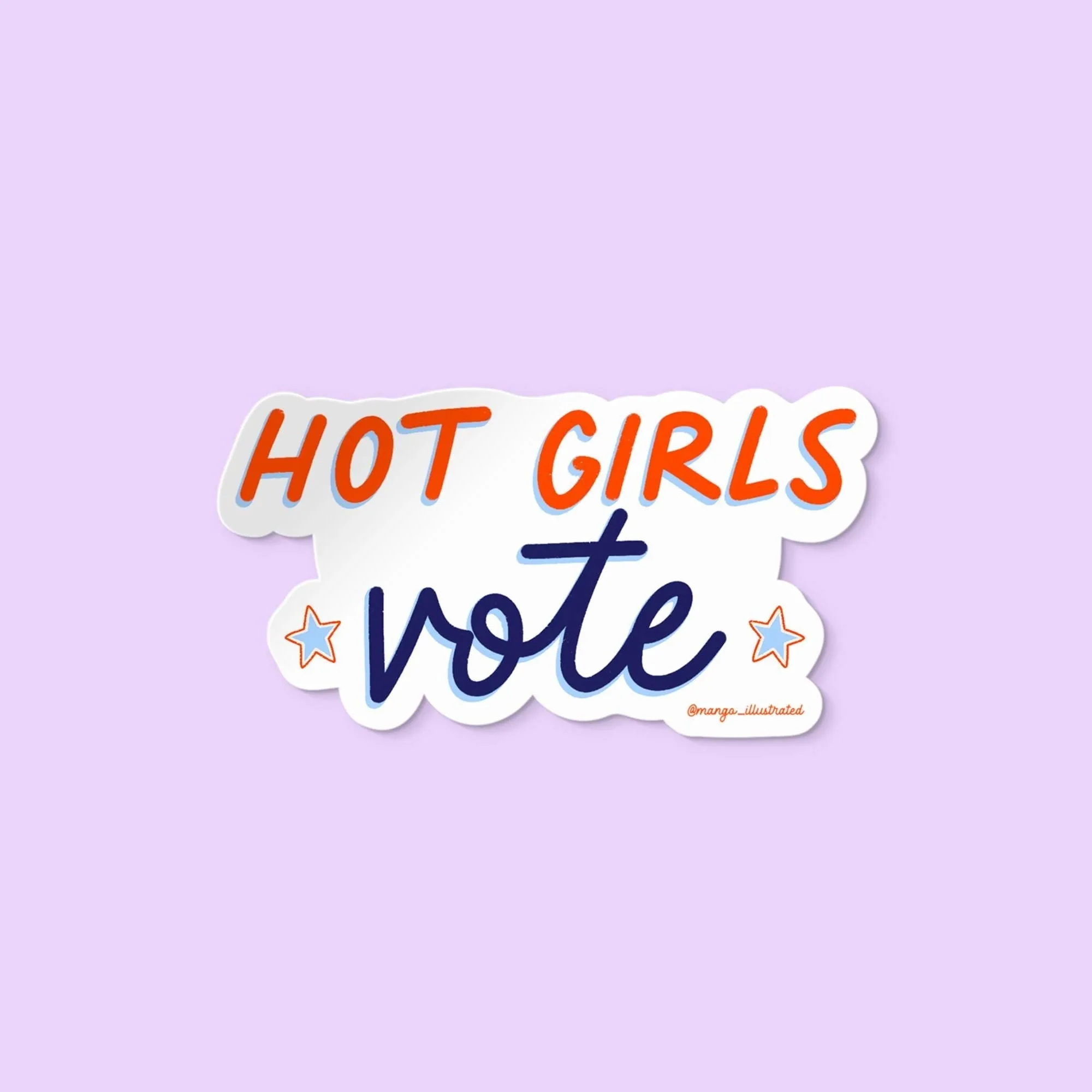 Adesivo Le ragazze belle votano