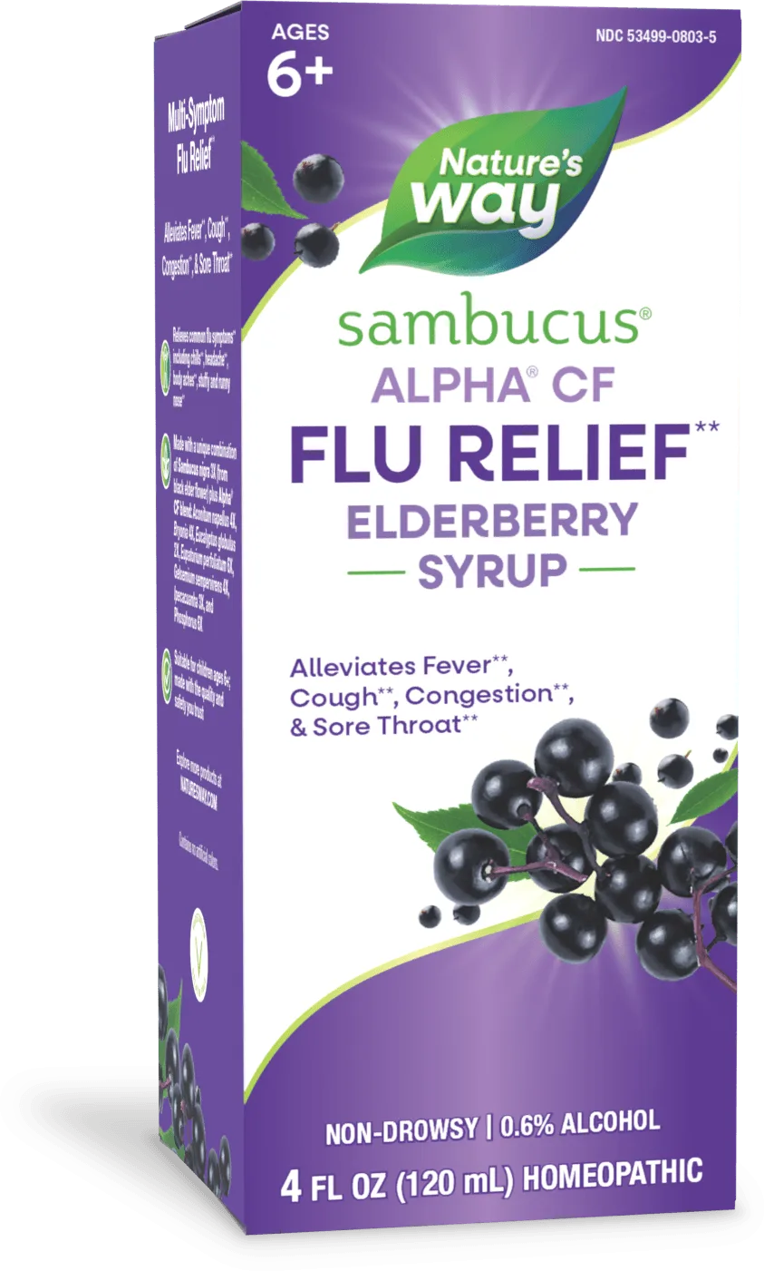 Sambucus Flu Relief Syrup: Elderberry Benefits for Immune Support