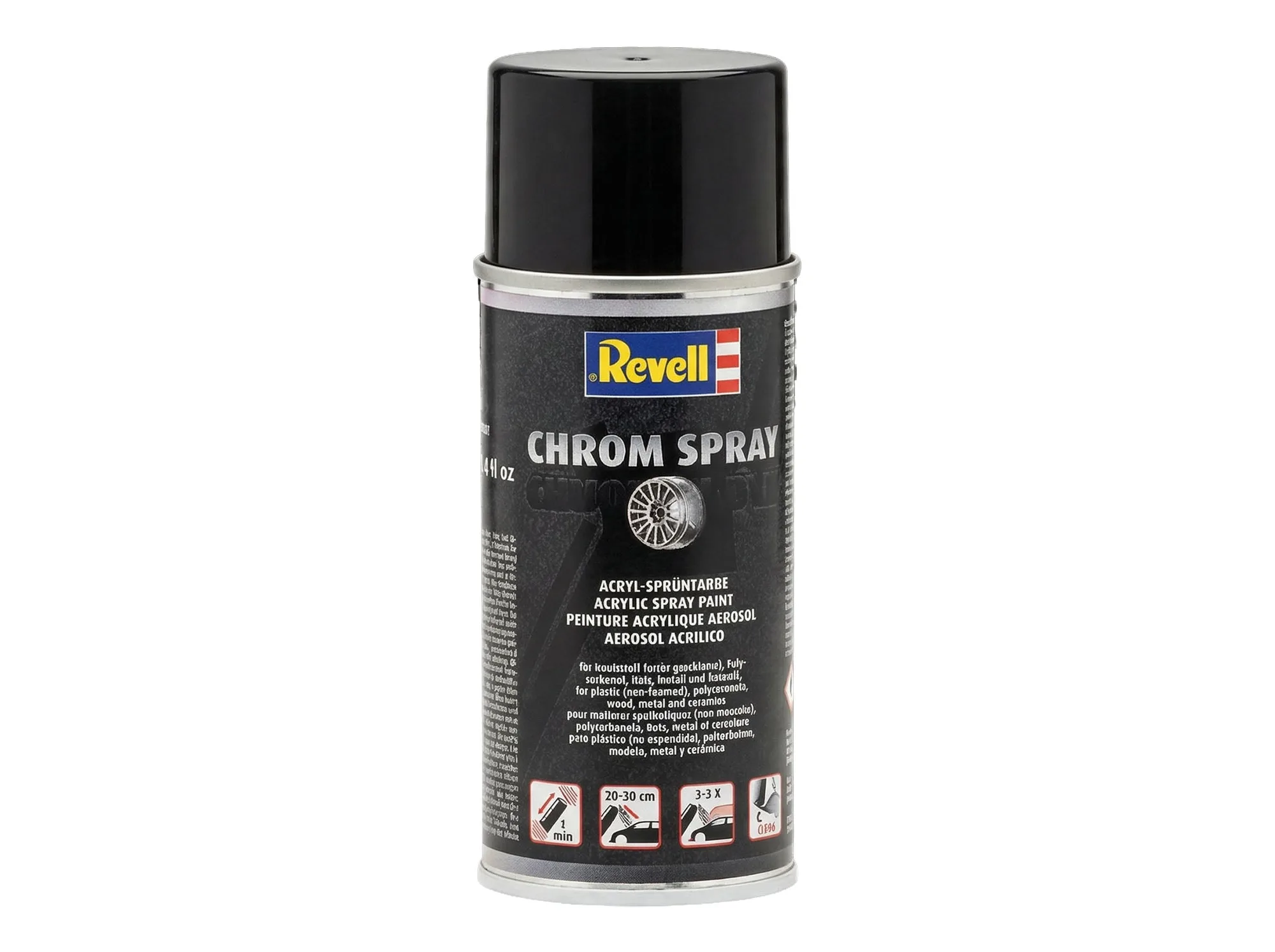 Modellauto mit Chromspray lackieren