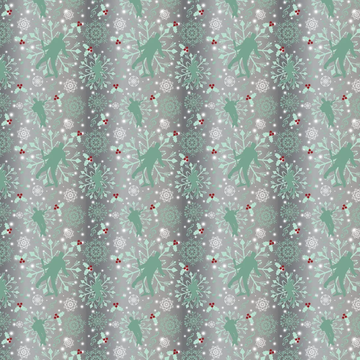 Elvis Presley Silhouette Snow Wrapping Paper