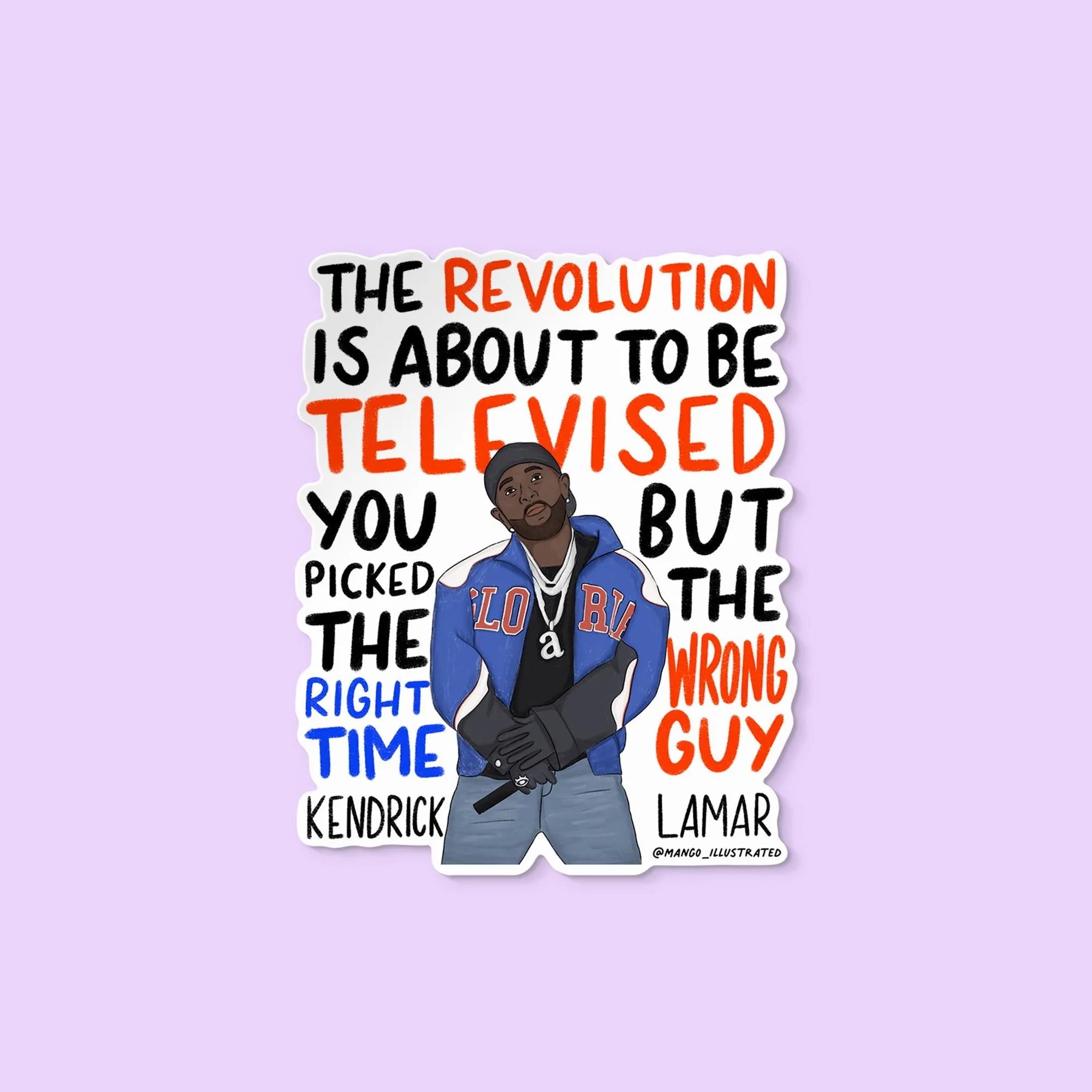The revolution is about to be televised sticker