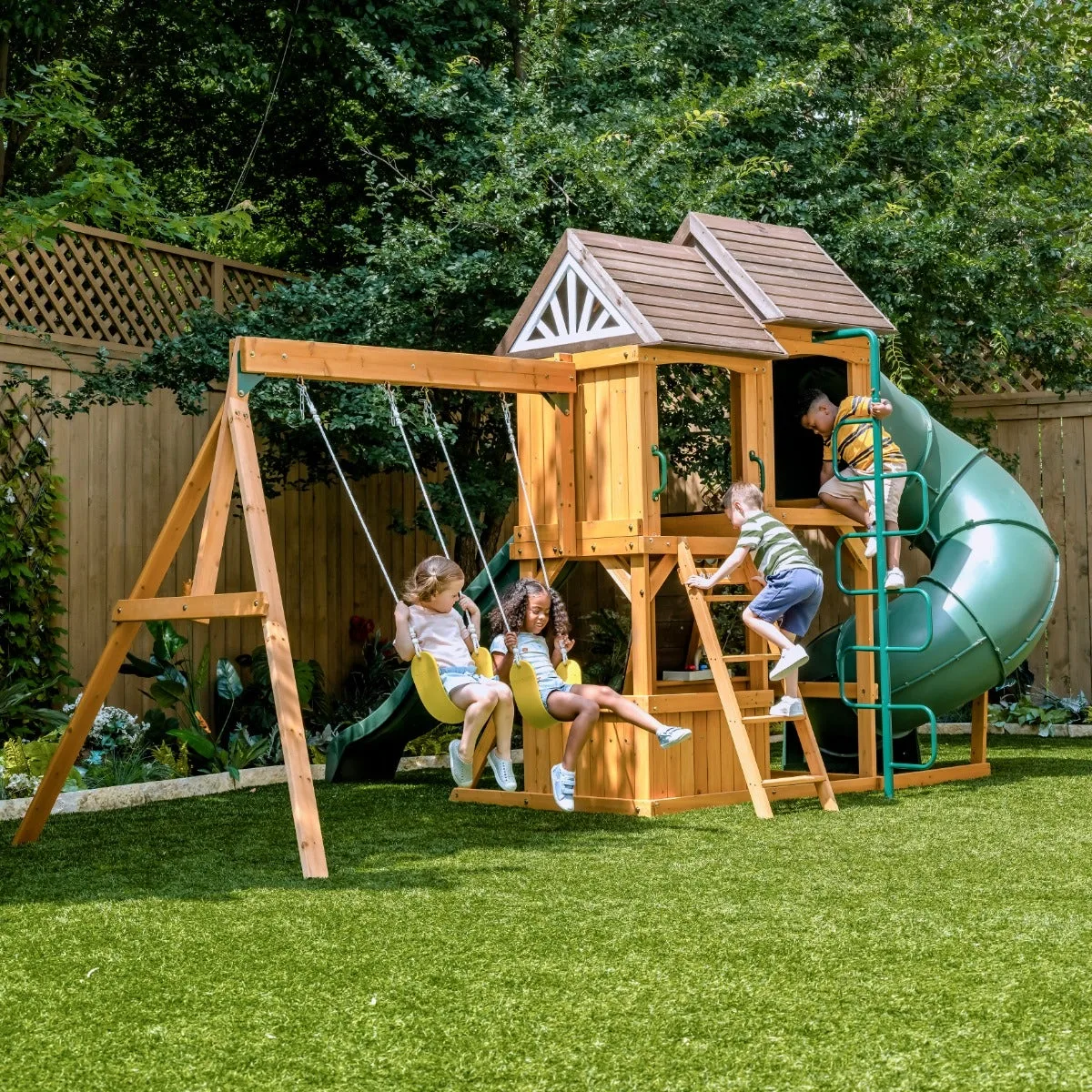 Laurel Retreat Swing Set - Installation Available (Assembly)