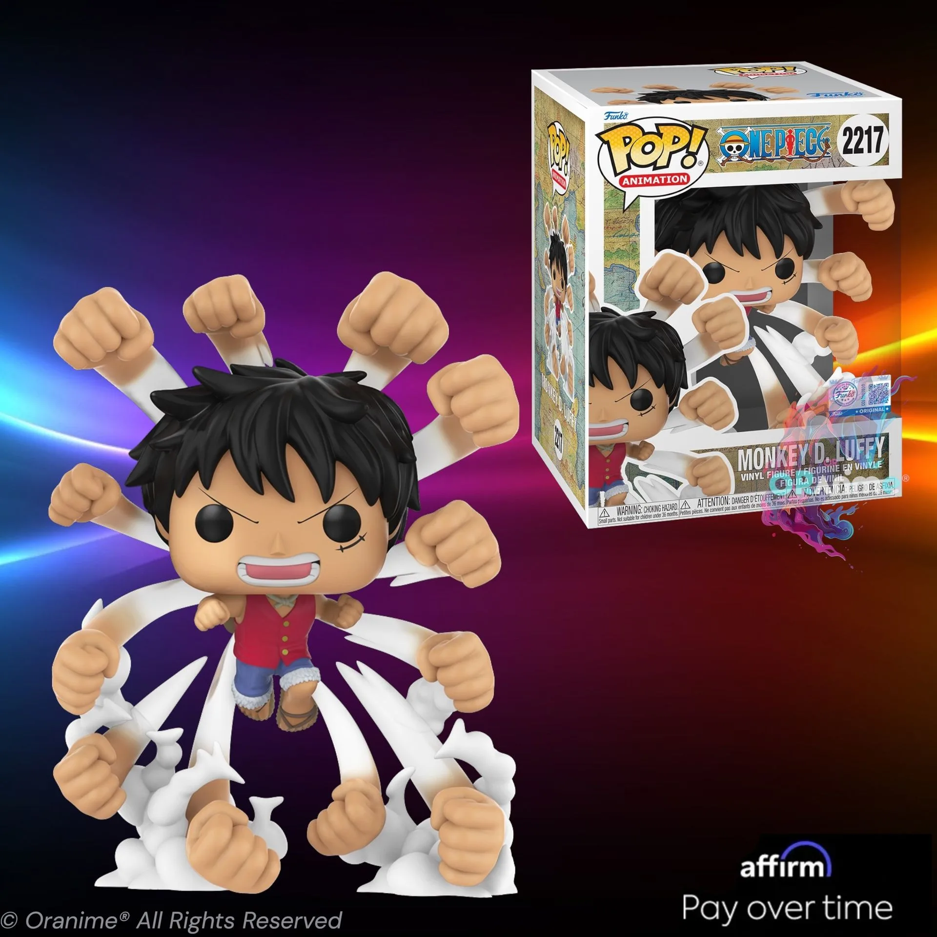 Funko Pop ワンピース モンキー・D・ルフィ (ゴムゴムのガトリング) #2217 限定