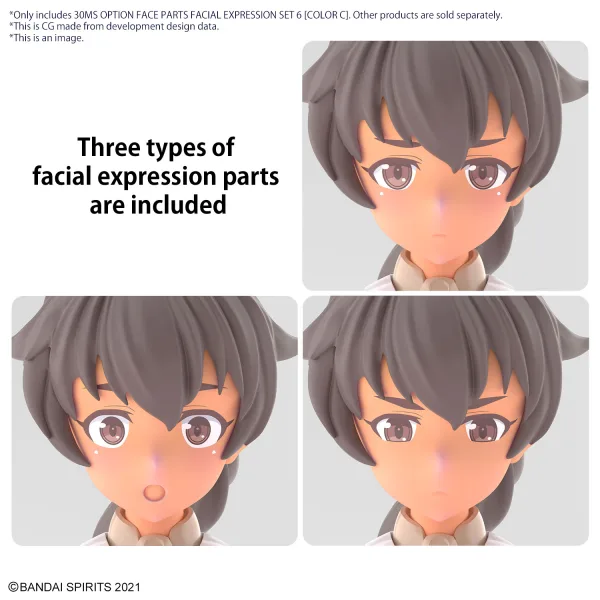 30MS OPTION FACE PARTS FACIAL EXPRESSION SET 6 COLOR C