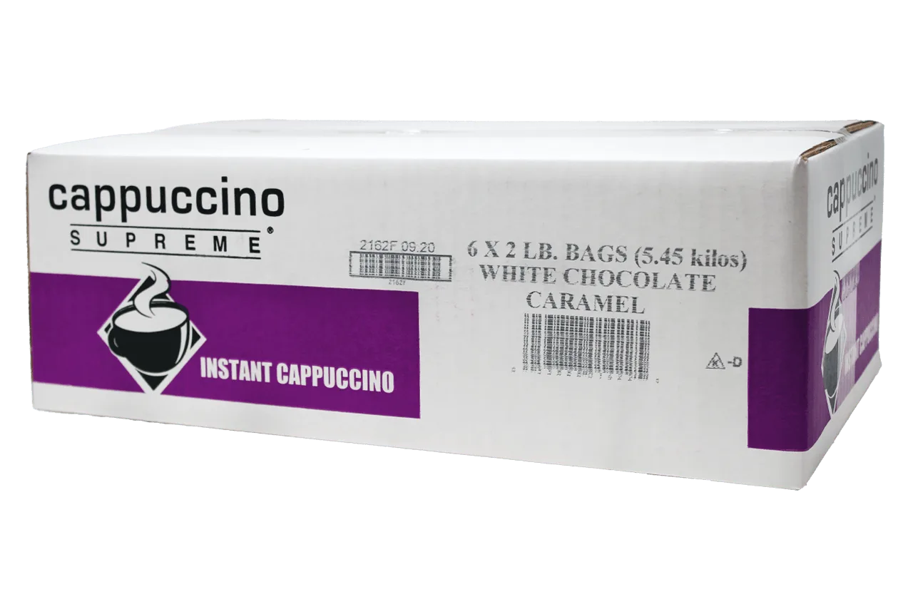 Mezcla de caramelo de chocolate blanco vs. cappuccino de crema irlandesa
