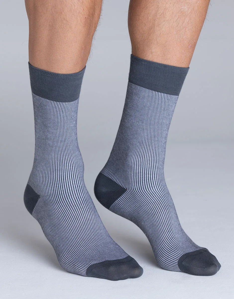 Calzini Corti Fancy Cotton, antracite e ghiaccio