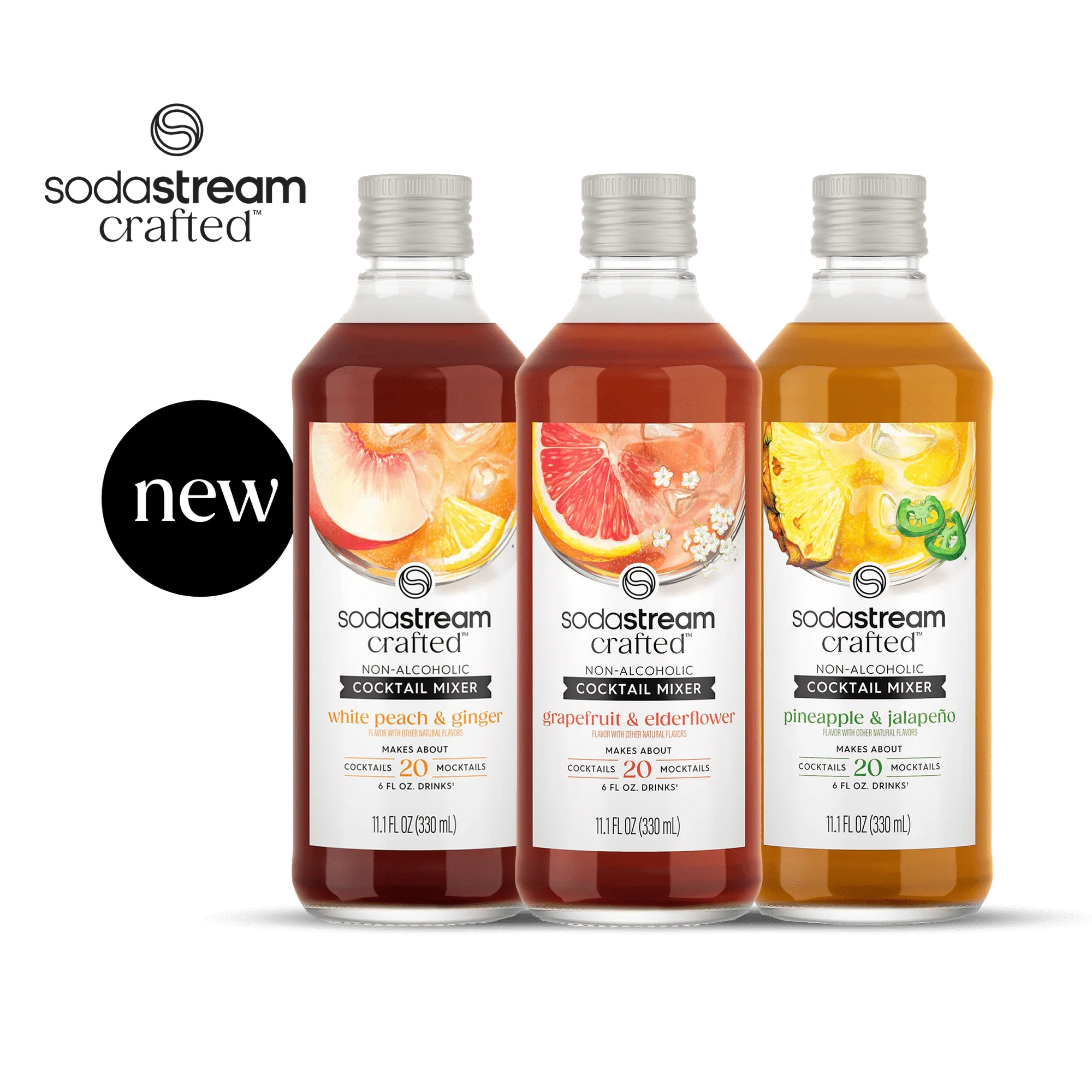 소다스트림 Crafted® 칵테일 믹서 버라이어티 3팩 330ml