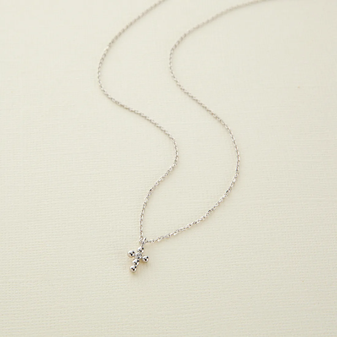 SILVER CROSS NECKLACE