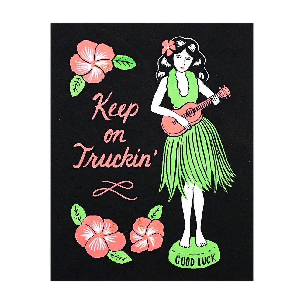 Hula Girl Screen Print