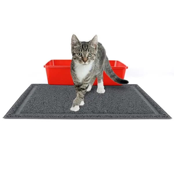 So reduzieren Sie Katzenstreu-Matten die Unordnung
