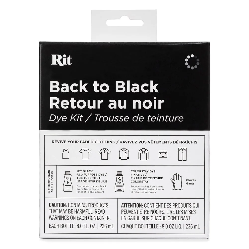 How to Use a RIT Back to Black Dye Kit