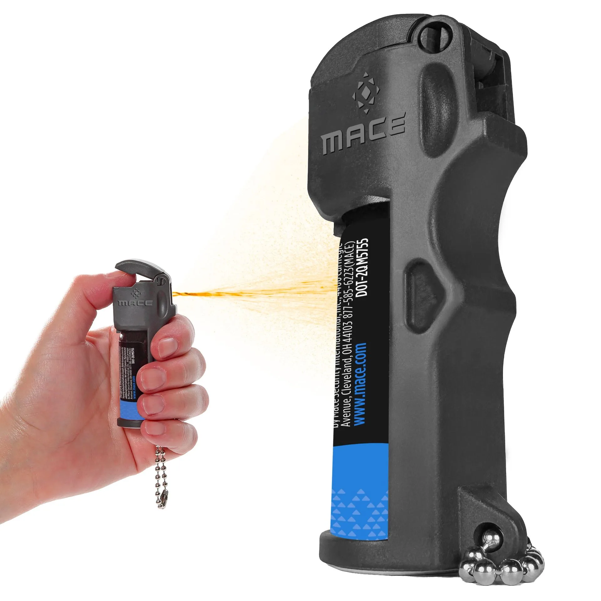 Mace 3-in-1 Flip Top Pocket Pepper Spray - Black