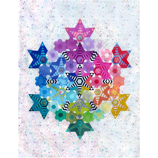 نمط لحاف EPP Starry Meadows: دليل خطوة بخطوة
