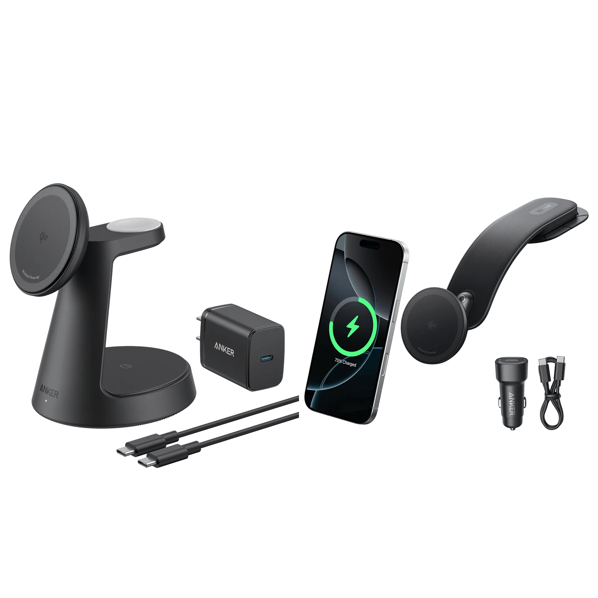 MagGo Wireless Charging Station and Anker Nano Wireless Car Charger