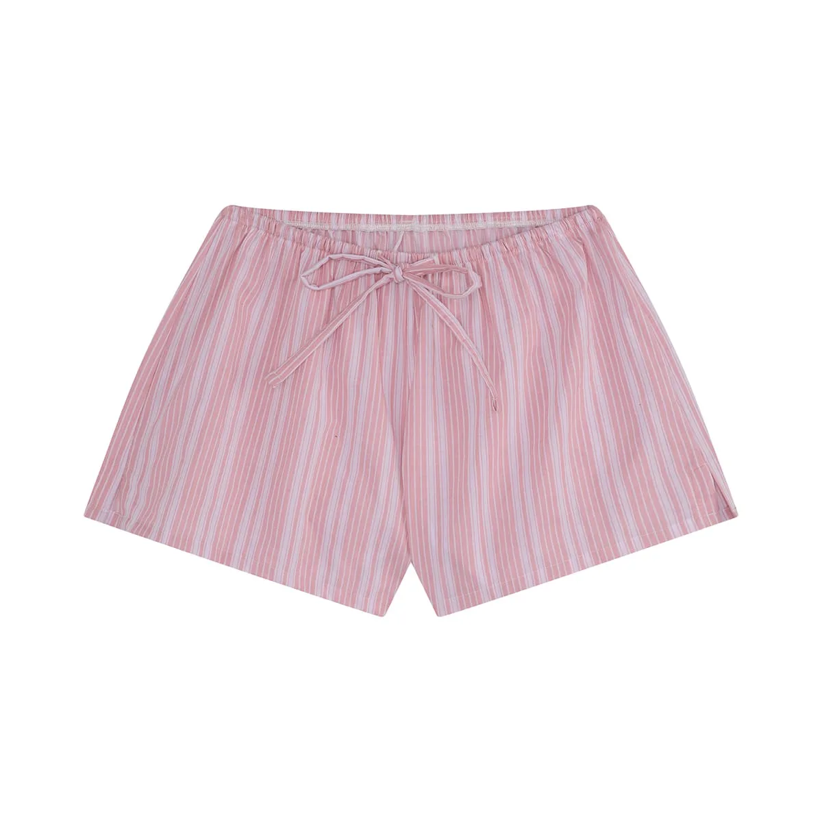 Cotton Lounge Short Lilas Stripe
