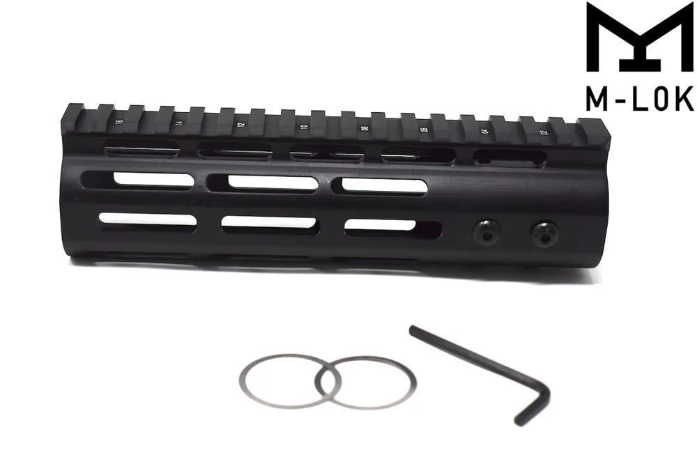 AR15 7인치 슬림 M-LOK 핸드가드 일체형 프리 플로트 6나사 포함