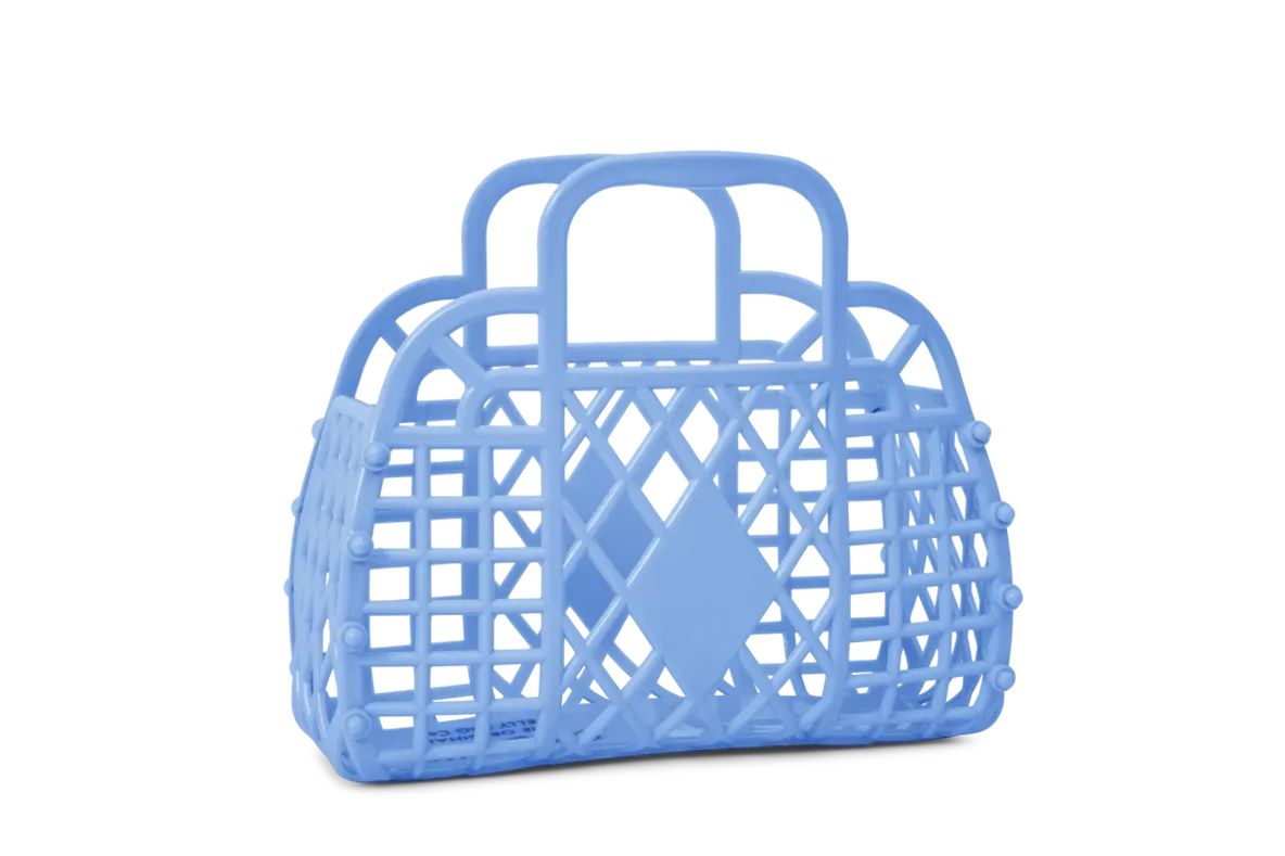 SUN JELLIES: Retro Basket Mini - Cornflower