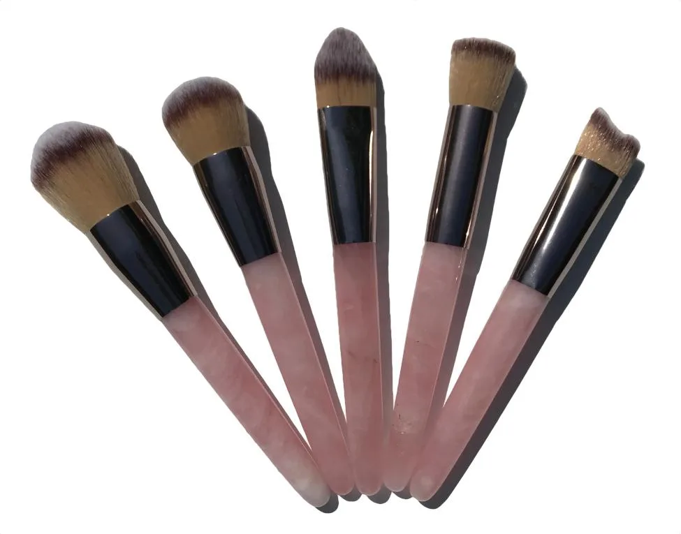 Rose Quartz Make Up Brush Set | Face Brushes