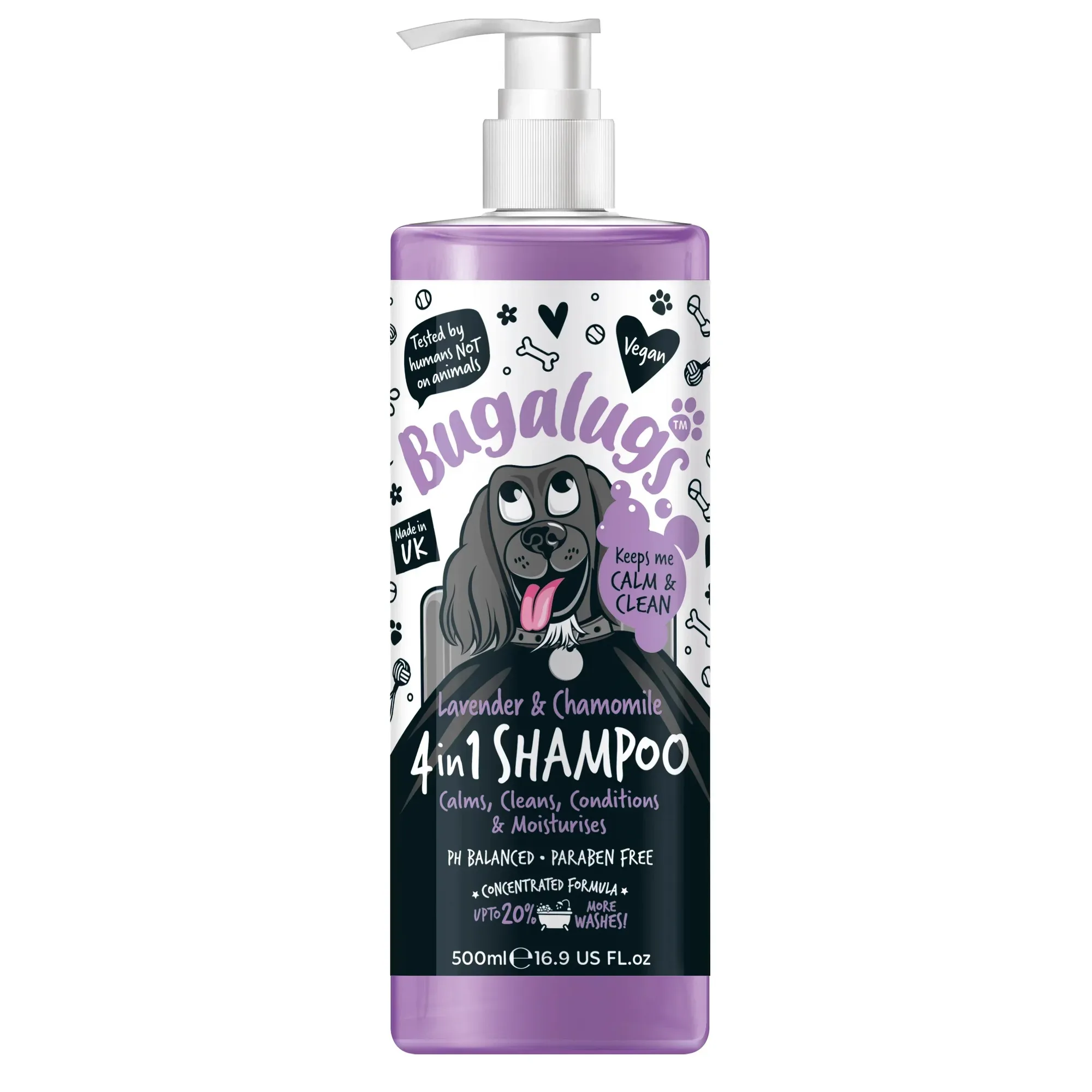 Champú calmante para perros Bugalugs
