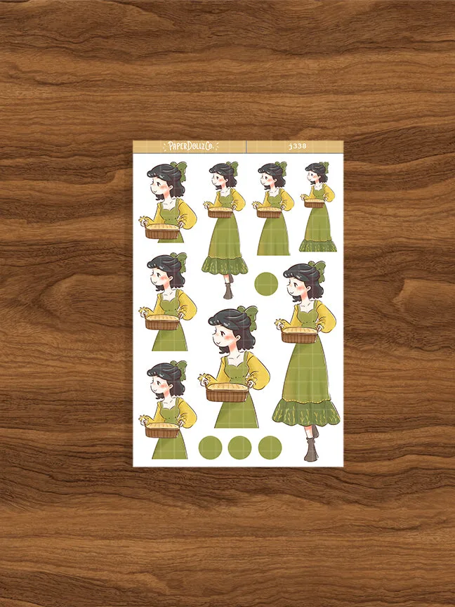 Kitchen Cottage Core Paperdollzco Planner Stickers | J338