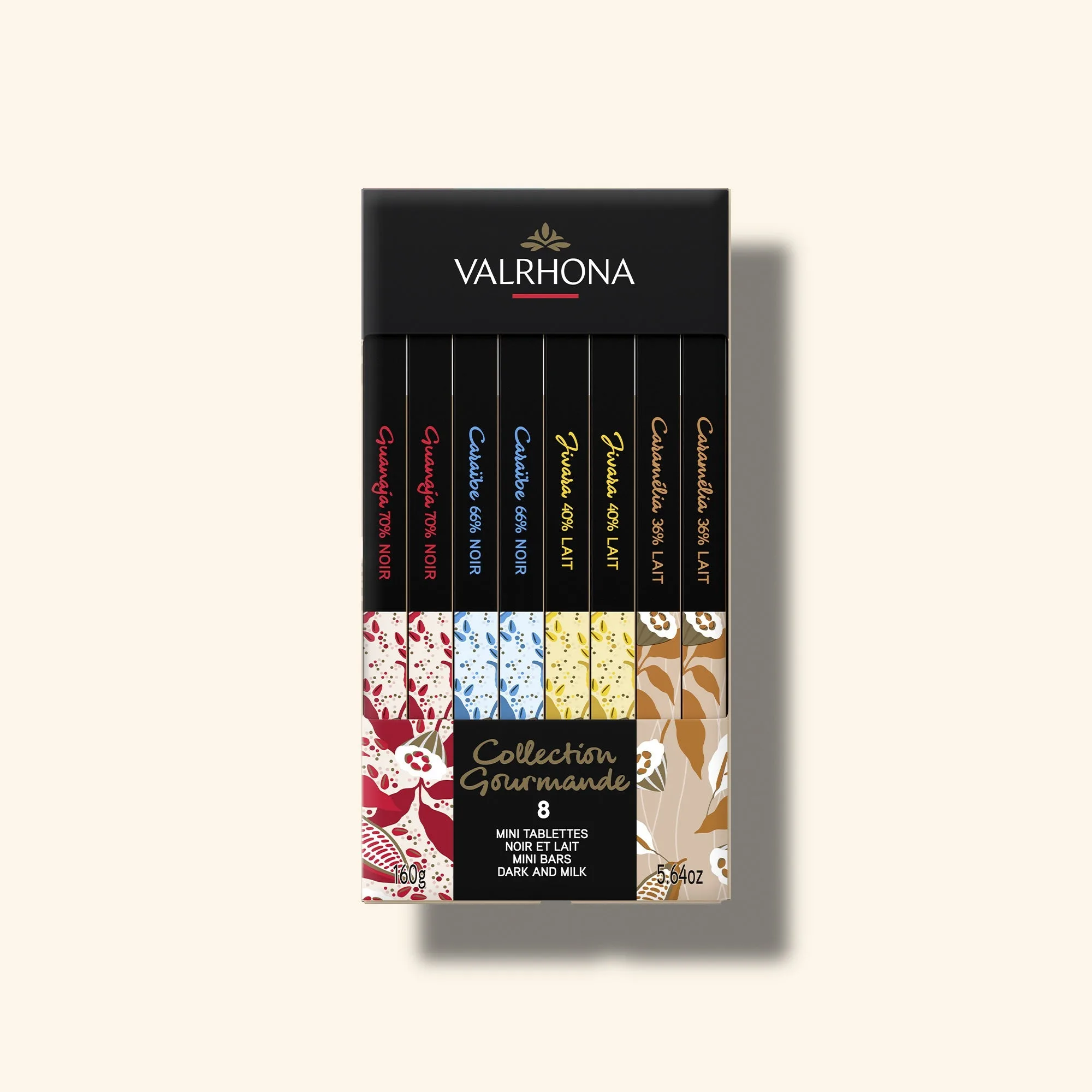 Schachtel mit 8 Mini-Dunkle- und Milchschokoladentafeln – 5,64 oz / 160 g