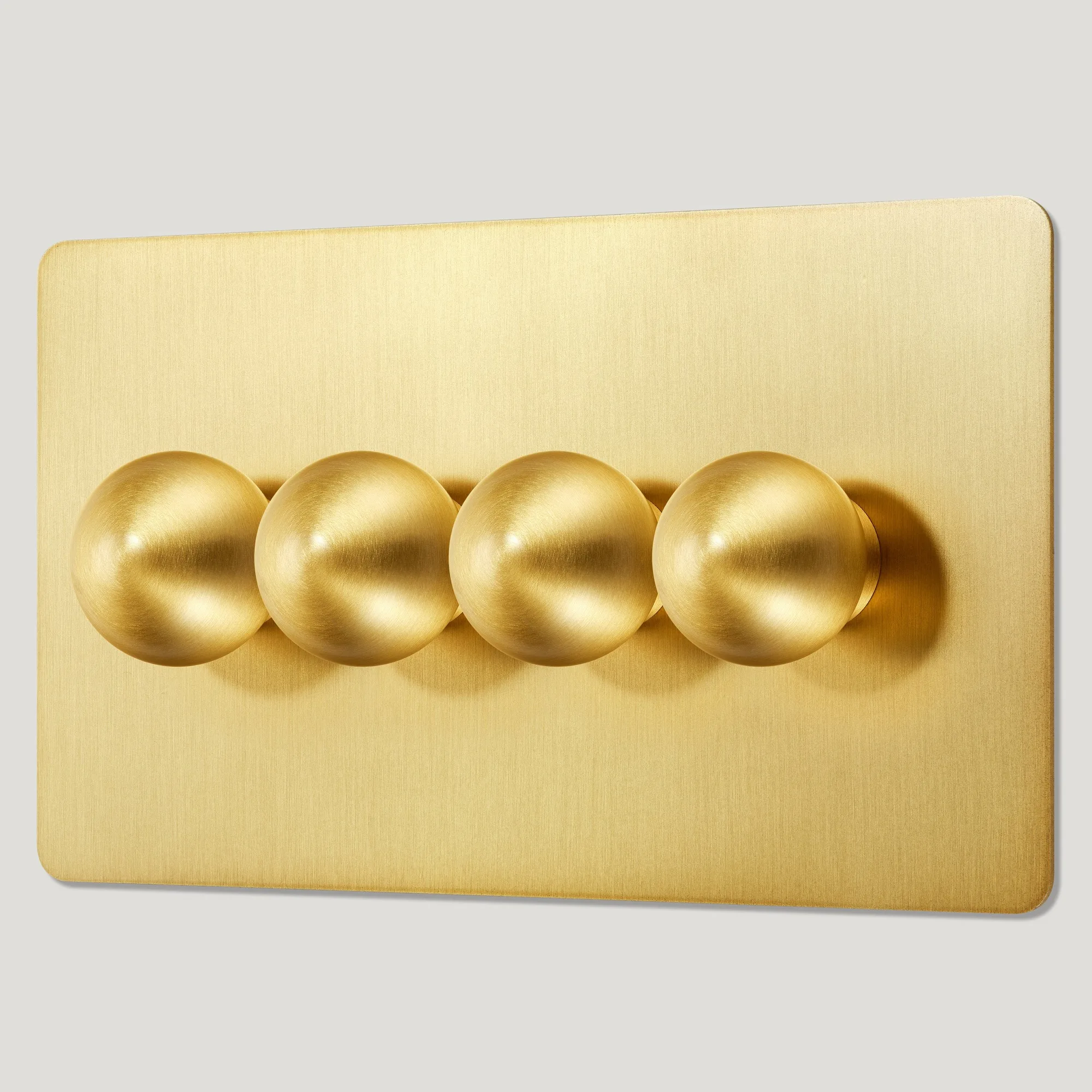 BOBBIN 4G Dimmer Light Switch - Brass