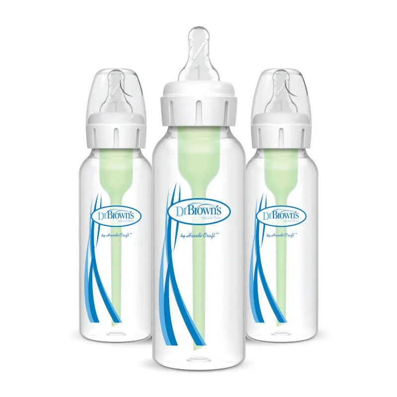Dr. Brown's Options+ Pack Triplo de Pescoço Estreito 250 ml