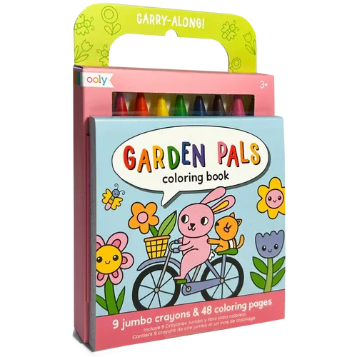 Ooly: Garden Pals colouring book and jumbo crayons